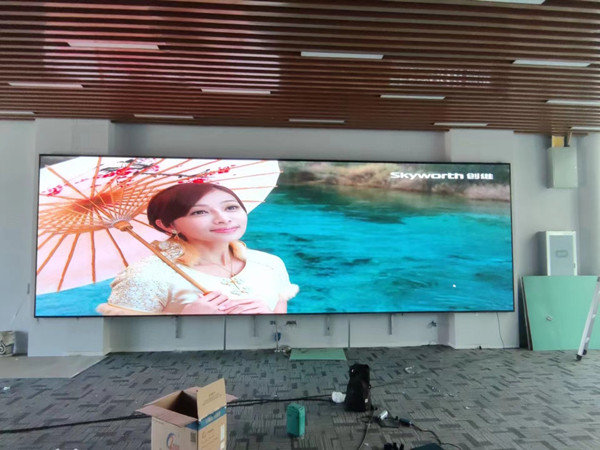 延津P1.53led小间距屏安装案例